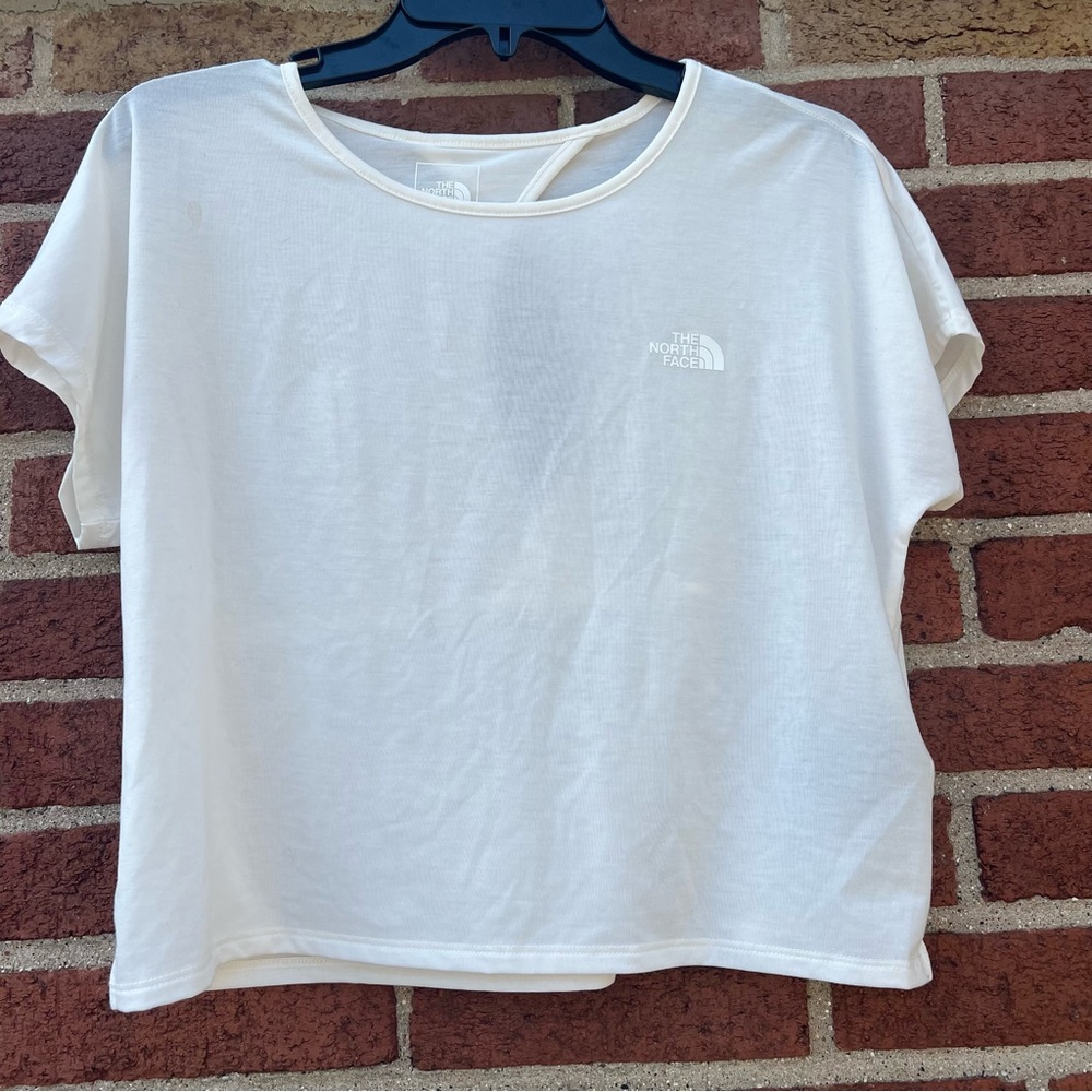 The North Face Black Wander Crossback Short Sleeve Top Cropped T-Shirt Small